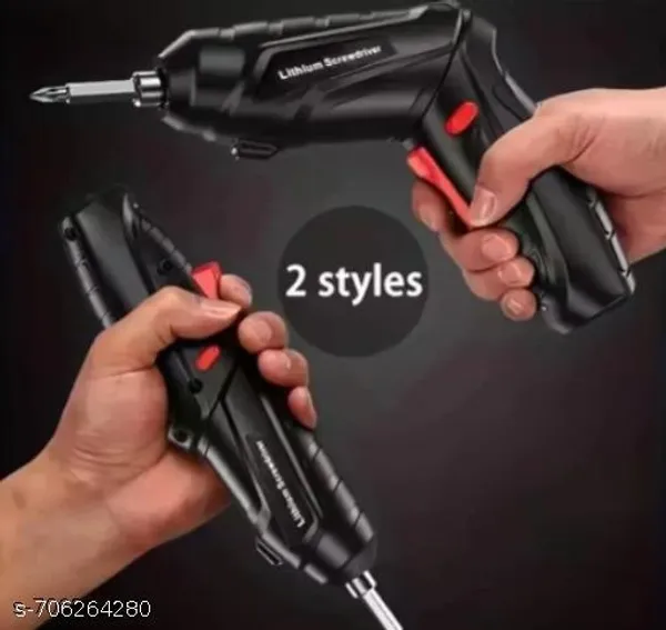 Black_Usb_Rechargeable_Mini_Screwdriver_Cordless_Drill_With_40_Pcs_Bits_Set