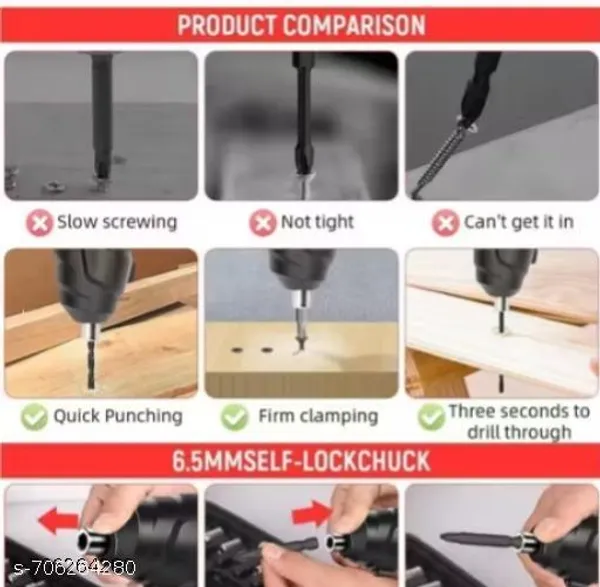 Black_Usb_Rechargeable_Mini_Screwdriver_Cordless_Drill_With_40_Pcs_Bits_Set