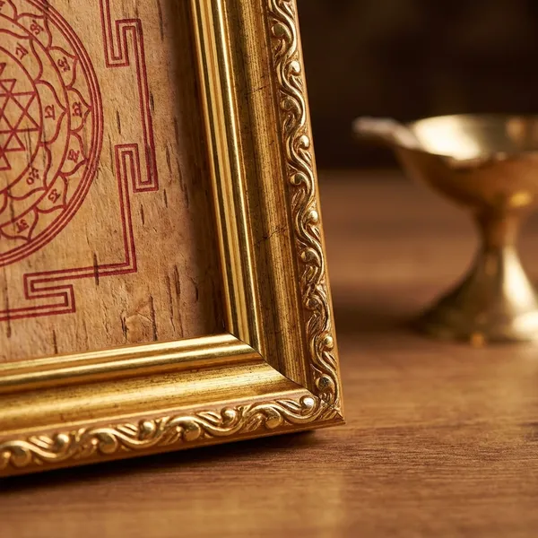 Rajyog_Karak_Golden_Surya_Yantra_On_Bhojpatra_In_Wooden_Frame