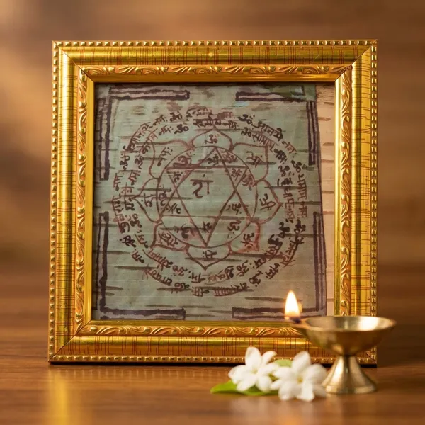 Rahu_Dosh_Shanti_Golden_Rahu_Yantra_In_Wooden_Frame