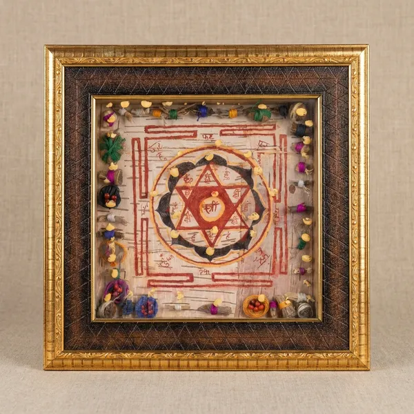 Tantr_Nivarak_MahaTara_DasMahavidya_Golden_Premium_Quality_Yantra_On_Bhojpatra_Framed_Art