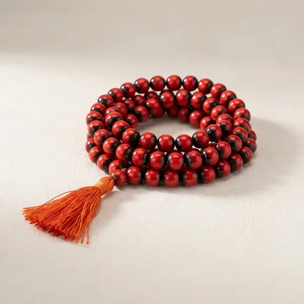 SarvSiddhi_Dayak_Red_Premium_Quality_Laal_Gunja_Maala_And_Rudraksh_Necklace_Pack_Of_2