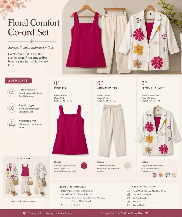 Rangnoor_Women's_Premium_Cotton_Floral_Embroidered_3-Piece_Co-ord_Set_with_Jacket_-_Off_White_&_Pink