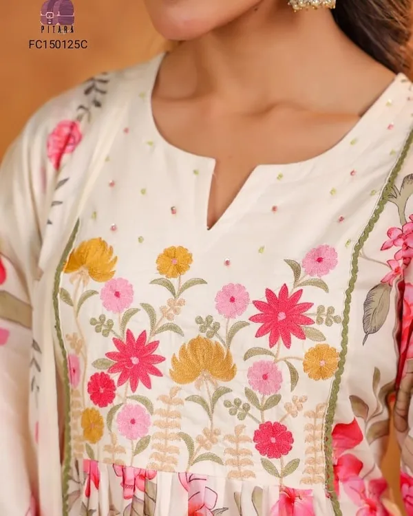 Ivory_Floral_Embroidered_Cotton_Anarkali_Set
