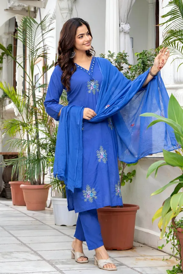 Rangnoor_Azure_Bloom_Cotton_Embroidered_Kurta_Set_with_Dupatta