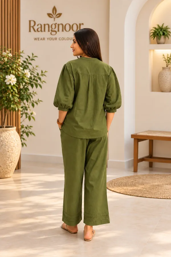 Women's_Olive_Green_Cotton_Flex_Embroidered_Co-ord_Set