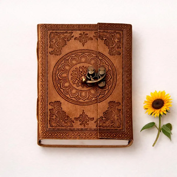 Leather_Diary_With_Metal_Lock_Vintage_Handmade_200_Pages_White_Unruled_Travel_Diary_Personal_20