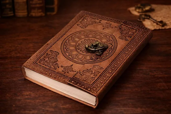 Leather_Diary_With_Metal_Lock_Vintage_Handmade_200_Pages_White_Unruled_Travel_Diary_Personal_20