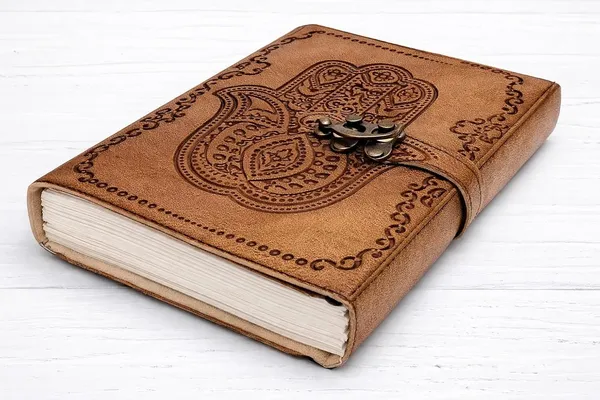 Premium_Handmade_Leather_Diary_Notebook_Hamsa_Hand_Embossed_Vintage_Rustic_Lock_Diary_Unruled_Writing_For_Gratitude_Travel_Sketching_Personal_Use_Boho_Spiritual_Aesthetic_Gift_For_Men_Women