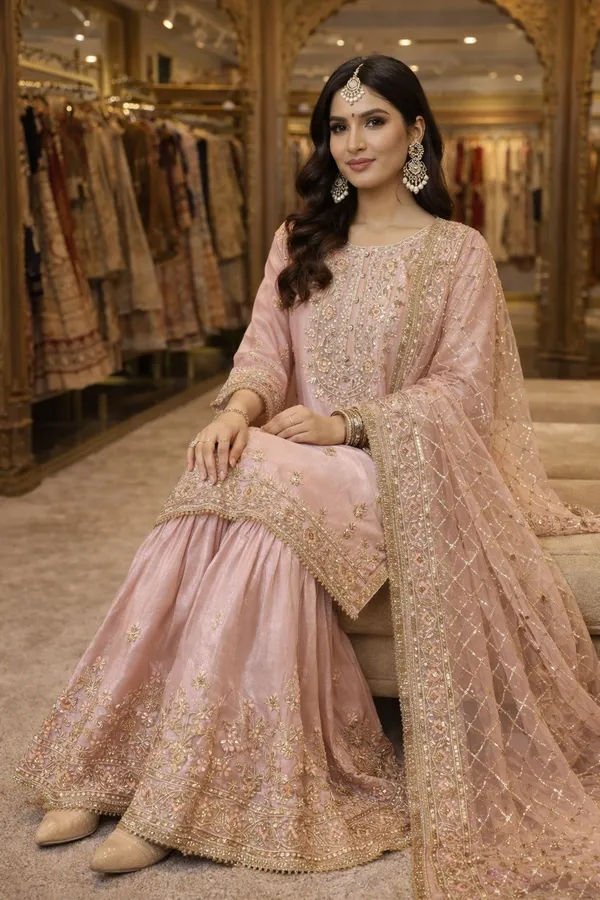 Chinnon_Gharrara_Set_With_Net_Dupatta