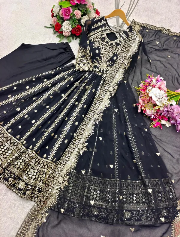 Faux_Georgette_Gown