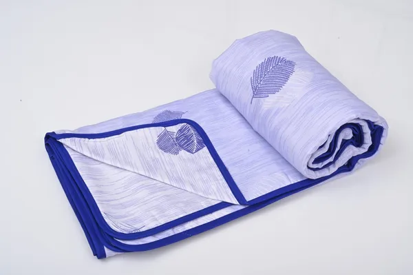 Blue_100%_Cotton_Cambric_Ac_Dohar_With_Leaf_Pattern