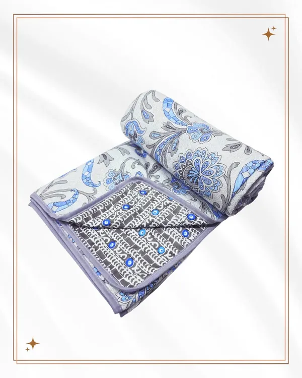 White_And_Blue_100%_Cotton_Cambric_Ac_Dohar_2026_Edition