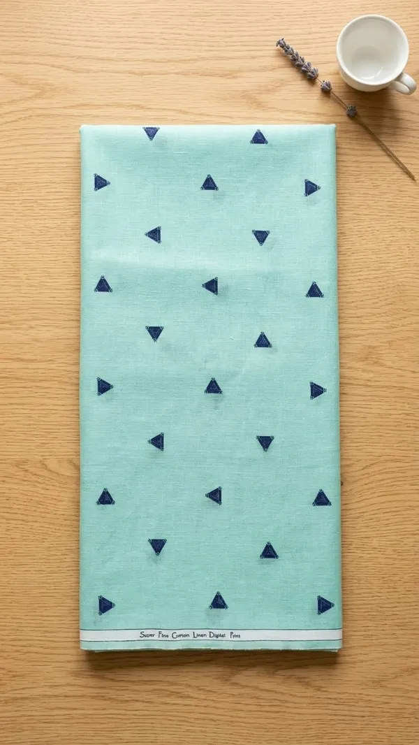 Triangle_Blue-Premium_Cotton_Linen_Digital_Print_Fabric