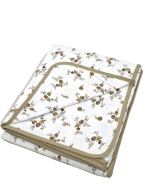 White_And_Brown_100%_60S_Cotton_Cambric_Ac_Dohar_White_Edition_Flower_Motifs