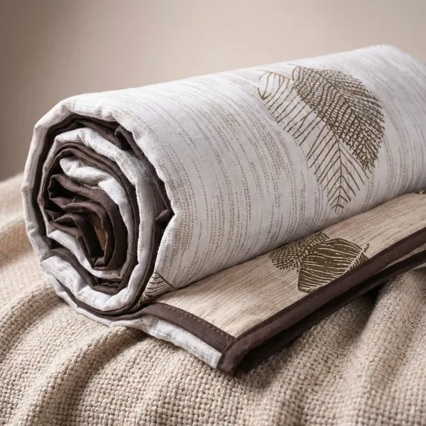 Brown_100%_Cotton_Cambric_Ac_Dohar_With_Leaf_Pattern