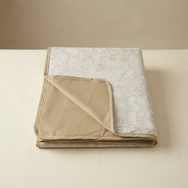 Light_Brown_And_White_100%_Cotton_Cambric_Ac_Dohar_2026_Edition