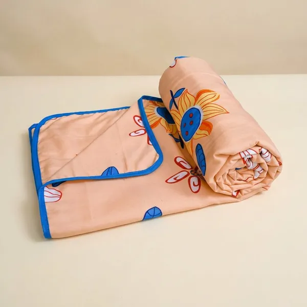 Orange_Flowers-Soft_Reversible_Micro_Dohar_For_Kids-Single_Bed