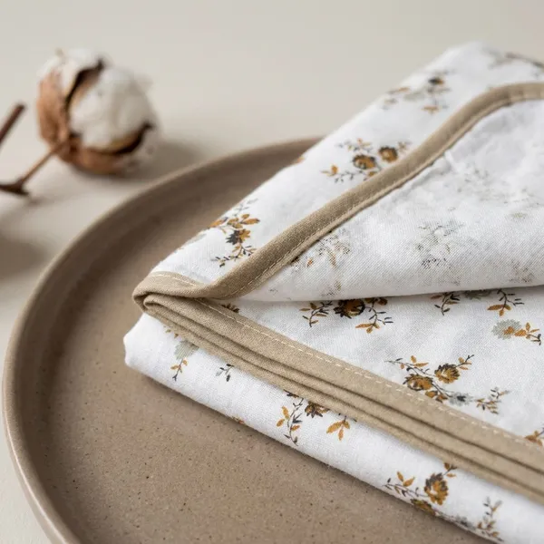 White_And_Brown_100%_60S_Cotton_Cambric_Ac_Dohar_White_Edition_Flower_Motifs