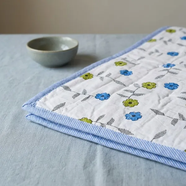 Green_And_Blue_100%_60S_Cotton_Cambric_Ac_Dohar_White_Edition_Flower_Motifs