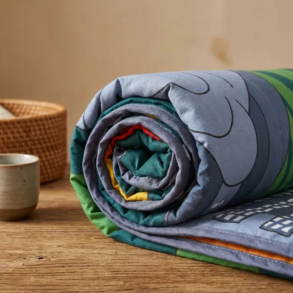Multicolour_Tom_&_Jerry-Soft_Reversible_Micro_Dohar_For_Kids