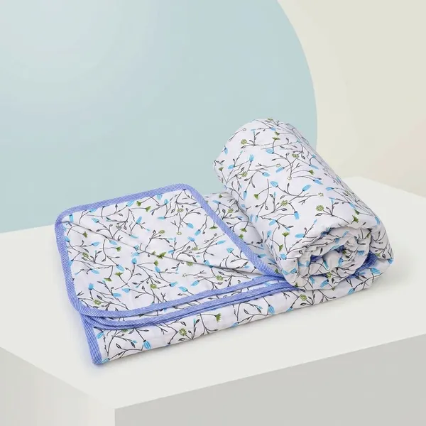 Green_And_Blue_100%_60S_Cotton_Cambric_Ac_Dohar_White_Edition_Flowers