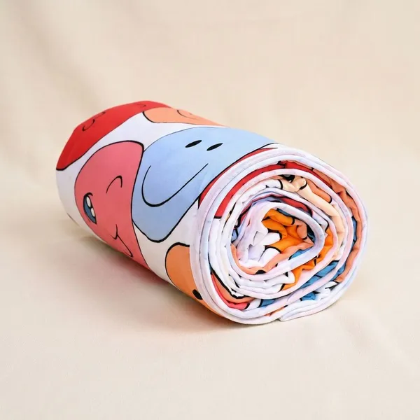 Multicolour_Smile_Emoji-Soft_Reversible_Micro_Dohar_For_Kids
