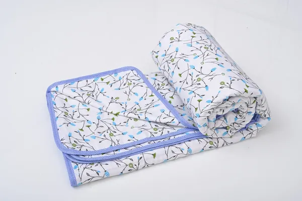 Green_And_Blue_100%_60S_Cotton_Cambric_Ac_Dohar_White_Edition_Flowers