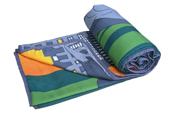 Multicolour_Tom_&_Jerry-Soft_Reversible_Micro_Dohar_For_Kids