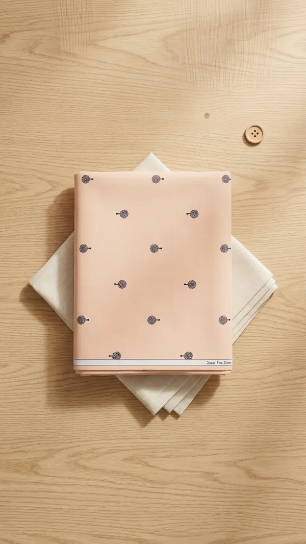 Tree_Light_Peach-Premium_Cotton_Linen_Digital_Print_Fabric