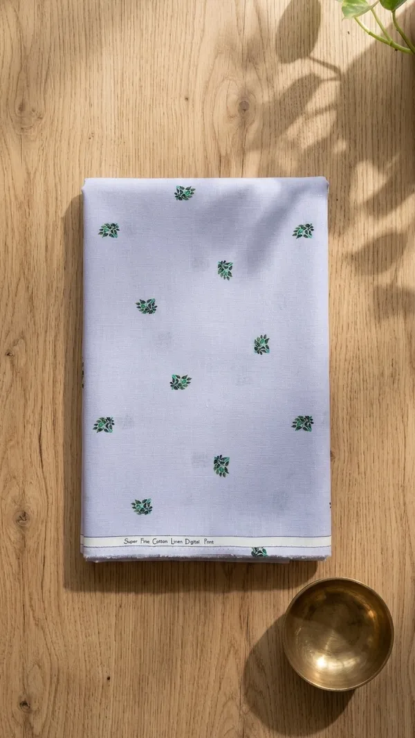 Vibrant_Leaves_Motif_Light_Purple-Premium_Cotton_Linen_Digital_Print_Fabric