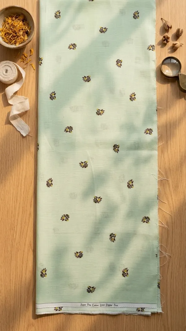Vibrant_Leaves_Motif_Light_Green-Premium_Cotton_Linen_Digital_Print_Fabric