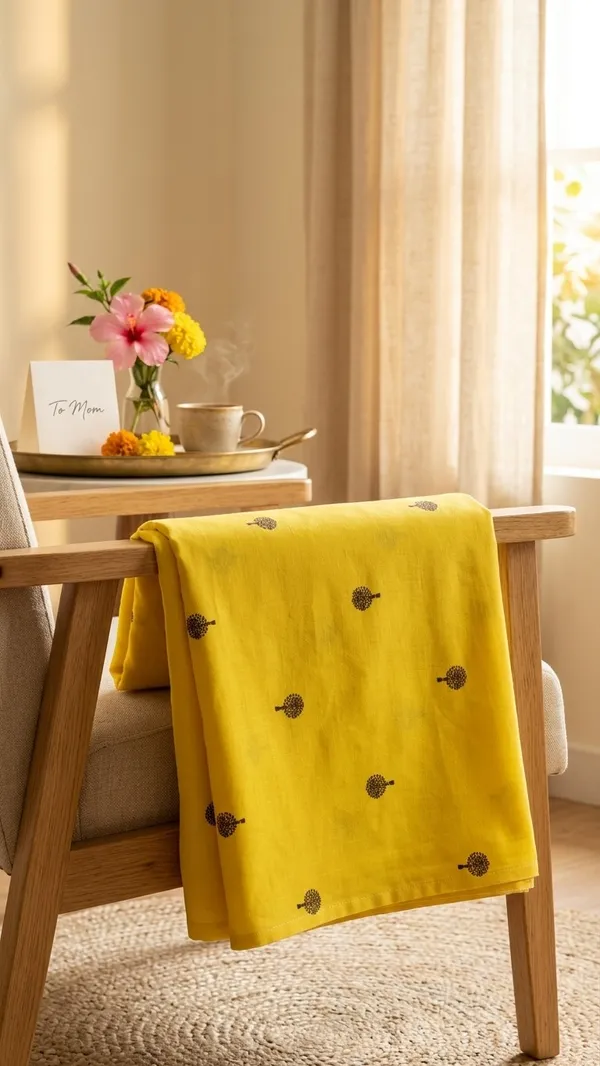 Tree_Yellow-Premium_Cotton_Linen_Digital_Print_Fabric