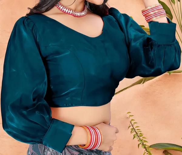 Morpich_Cotton_Silk_Back_Hook_Solid_Padded_Blouse_For_Women