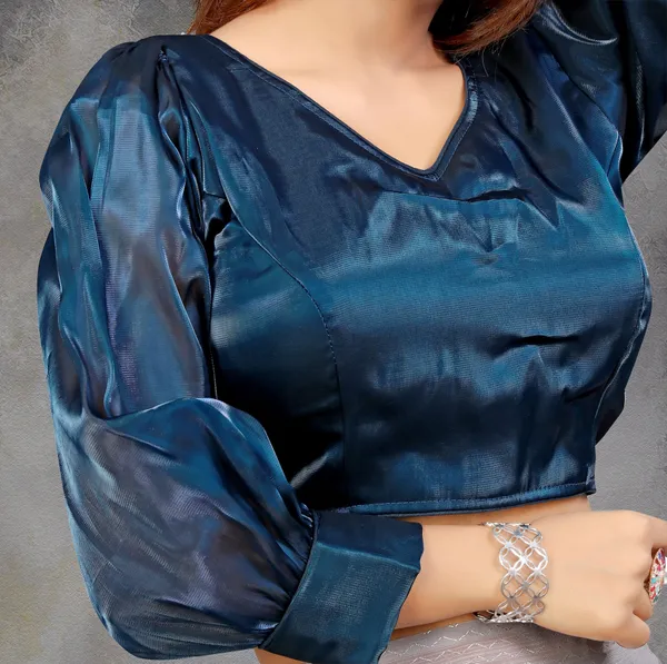 Morpich_Cotton_Silk_Back_Hook_Self_Design_Padded_Blouse_For_Women