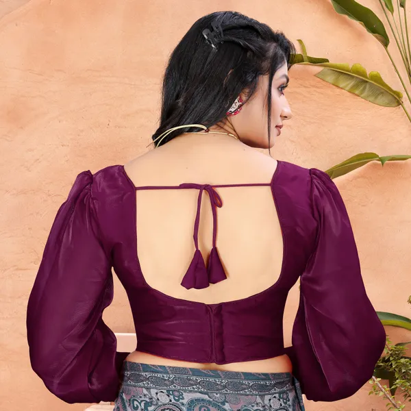 Purple_Cotton_Silk_Back_Hook_Self_Design_Padded_Blouse_For_Women