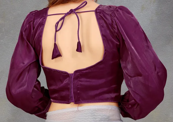 Purple_Cotton_Silk_Back_Hook_Self_Design_Padded_Blouse_For_Women