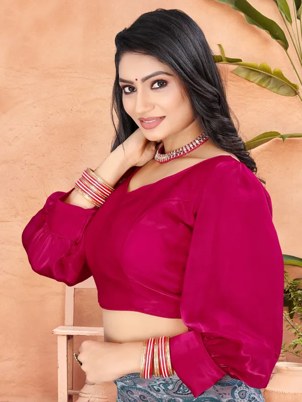 Rani_Cotton_Silk_Back_Hook_Solid_Padded_Blouse_For_Women