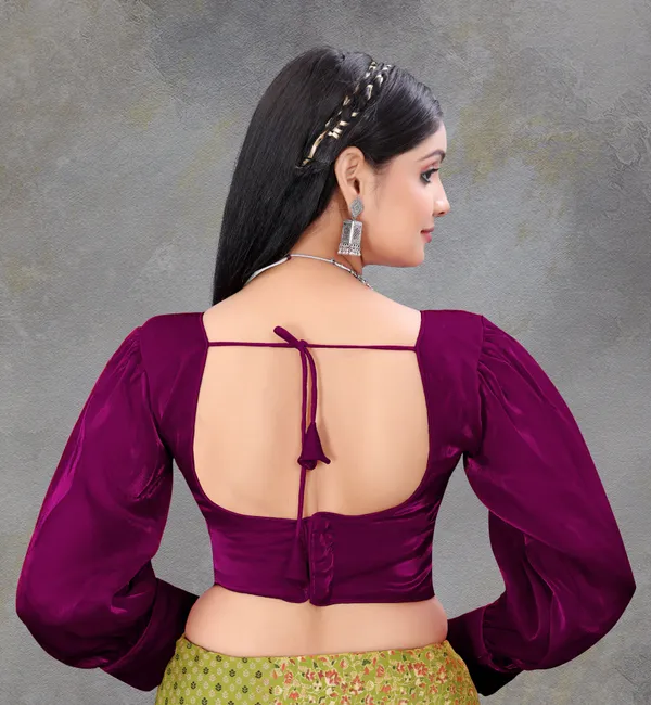 Purple_Cotton_Silk_Back_Hook_Solid_Padded_Blouse_For_Women