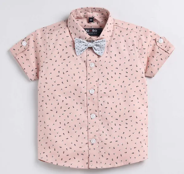 Blush_Charm_Shirt_&_Shorts_Co-ord_Set_with_Bow_Tie