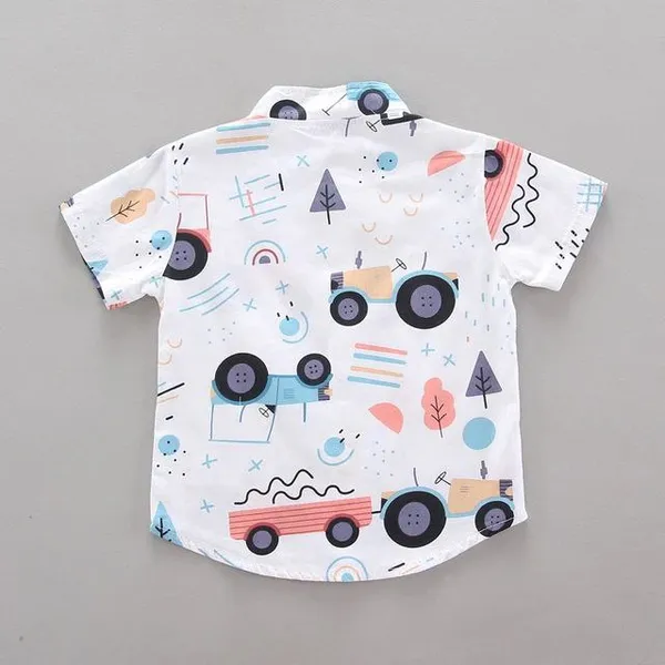 Boys_Cartoon_Car_Print_Casual_Half_Sleeve_Shirt