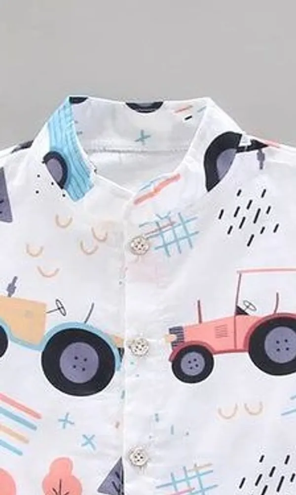 Boys_Cartoon_Car_Print_Casual_Half_Sleeve_Shirt