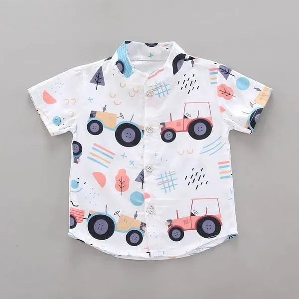 Boys_Cartoon_Car_Print_Casual_Half_Sleeve_Shirt