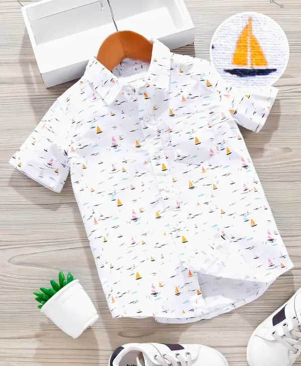 Boys_Sailing_Boat_Print_White_Casual_Shirt