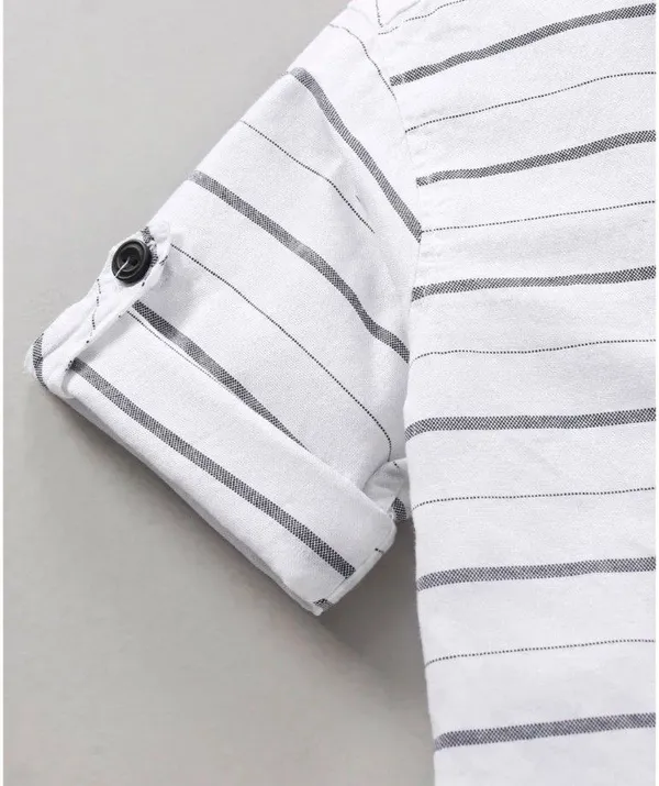 Boys_White_Striped_Casual_Half_Sleeve_Shirt
