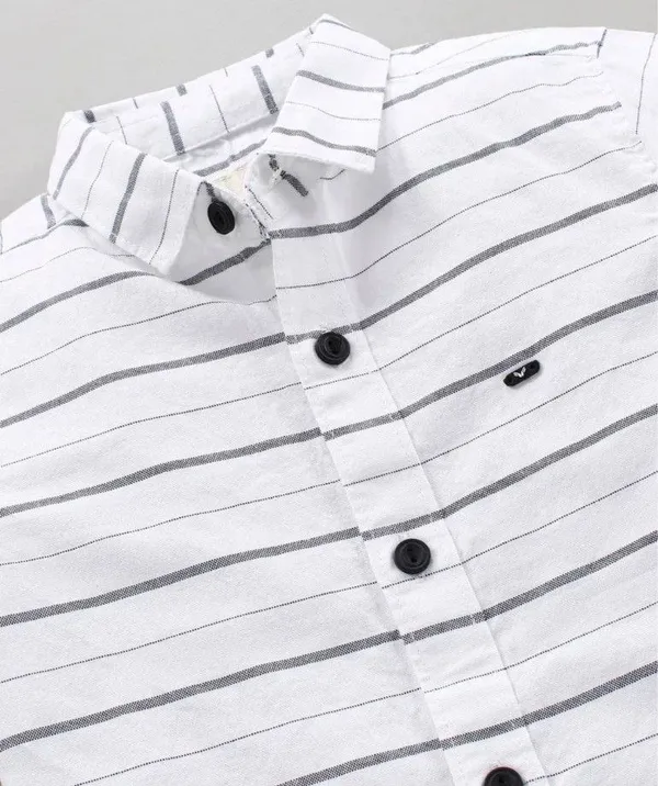 Boys_White_Striped_Casual_Half_Sleeve_Shirt