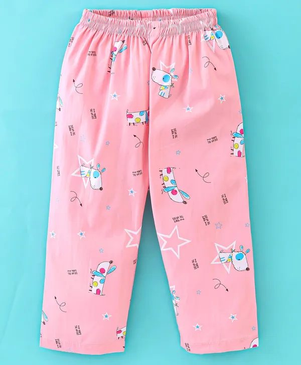 Cute_Bunny_Print_Kids_Night_Suit_–_Pink
