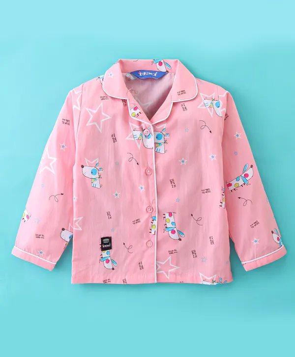 Cute_Bunny_Print_Kids_Night_Suit_–_Pink