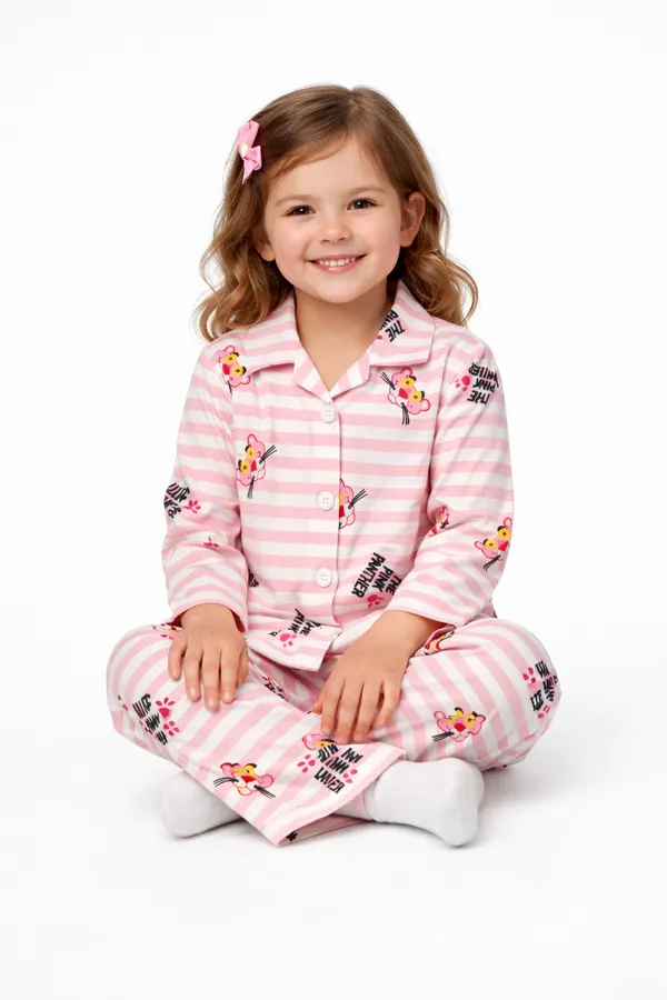 Girls_Pink_Panther_Print_Cotton_Night_Suit_Set