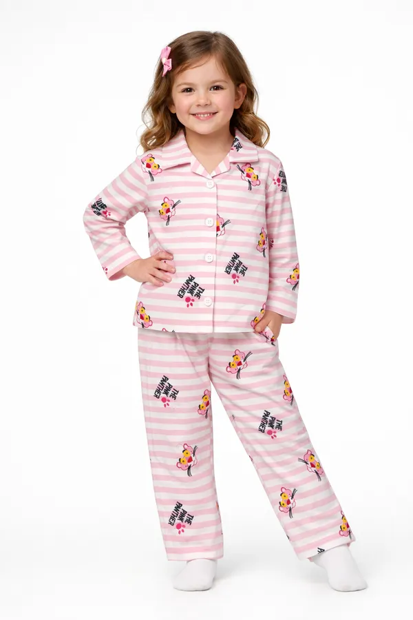 Girls_Pink_Panther_Print_Cotton_Night_Suit_Set